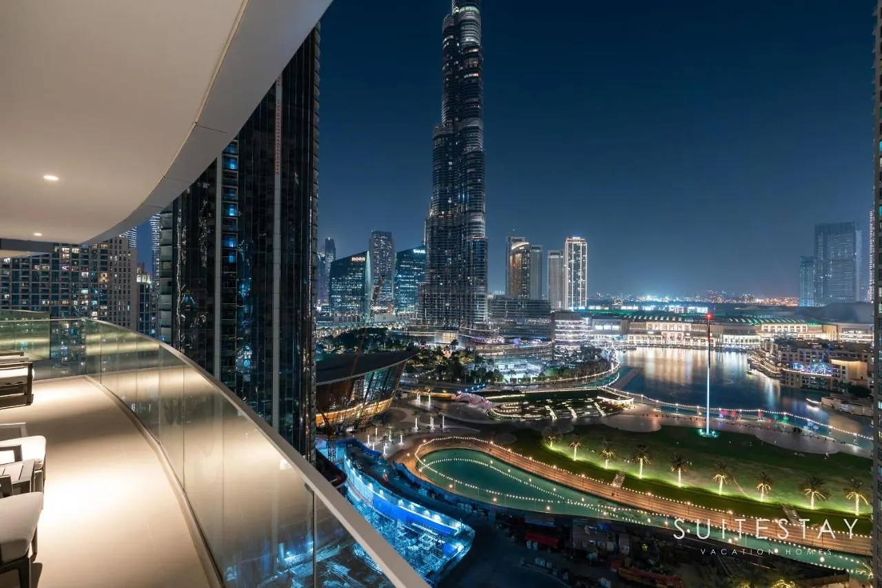 Fountain And Burj Khalifa Facing Exclusive Suite Dubai Apartment