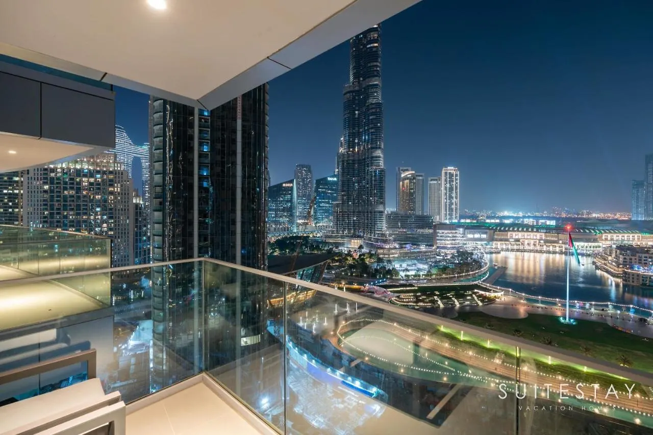 Fountain And Burj Khalifa Facing Exclusive Suite Dubai Apartment