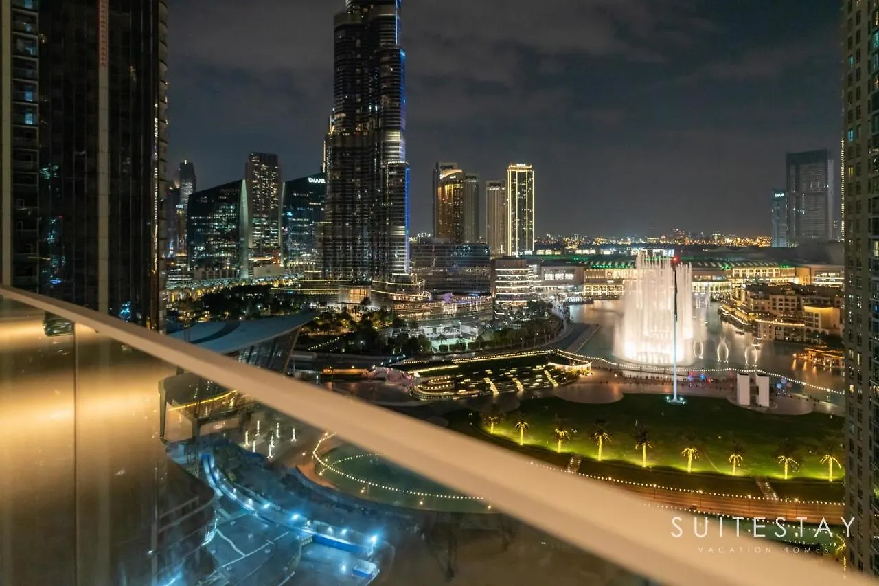 Fountain And Burj Khalifa Facing Exclusive Suite Dubai Apartment